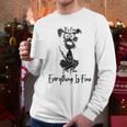 Its Fine Im Fine Everythings Fine Dog Mom Dad Lovers Men Long Sleeve T-Shirt
