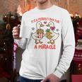 IVF Mom Dad Embryo Transfer Day It's A Day For A Miracle Men Long Sleeve T-Shirt