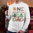 One Happy Dad Camper 1st Birthday Boy Camping Bear Men Long Sleeve T-Shirt