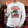 Puerto Rican Dad Idea For Men & Papá Boricua Coqui Frog Men Long Sleeve T-Shirt