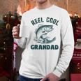 Reel Cool Grandad Fishing Grandpa Vintage Style Men Long Sleeve T-Shirt