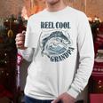 Reel Cool Grandpa Fishing Dad Father's Day Fisherman Men Long Sleeve T-Shirt