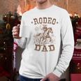 Rodeo Dad Western Cowboy Daddy Family Matching Father's Day Men Long Sleeve T-Shirt