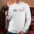 US Flag Proud Air Force Dad Men Long Sleeve T-Shirt