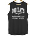 100 Days Of School Sarcastic Teacher Introvert Kid 100th Day Unisex Tank Top
