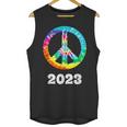 2023 Graduation Class Year Tie Dye Peace Sign Graduate Shirt Unisex Tank Top
