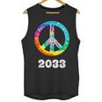 2033 Graduation Class Year Tie Dye Peace Sign Unisex Tank Top