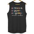 Advocate Support Empower Cute Social Worker Graduation MSW Unisex Tank Top