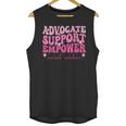 Advocate Support Empower Groovy Social Worker Graduation MSW Unisex Tank Top