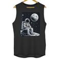 Aesthetic Spaceman Astronaut On The Moon Space Introvert Unisex Tank Top