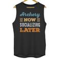 Archery Now Minimal Socializing Introvert Vintage Unisex Tank Top Archery Now Minimal Socializing Introvert Vintage Unisex Tank Top