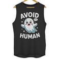 Avoid Humans Cute Kawaii Pastel Ghost Introvert Saying Unisex Tank Top Avoid Humans Cute Kawaii Pastel Ghost Introvert Saying Unisex Tank Top