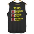 Bachelors Masters Doctorate Degree DR PHD Graduation Unisex Tank Top