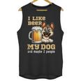 I Like Beer My Dog And Maybe 2 People Introvert Pun Unisex Tank Top