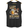 I Like Beer My Dog And Maybe 2 People Introvert Pun Unisex Tank Top