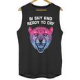 Bi Shy And Ready To Cry Bisexual Introvert Bi Pride Unisex Tank Top