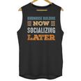 Birdhouse Building Now Minimal Socializing Introvert Unisex Tank Top