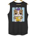 Bulldog Anime Pup Graduation Unisex Tank Top