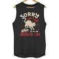 Cat Lover Sorry Cant Go Im An Indoor Introvert Cat Mom Unisex Tank Top