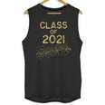 CLASS Of 2021 Gold Bokeh Confetti Fun Graduation Unisex Tank Top