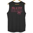 Class Of 2026 Pink Coquette Bow Cap Senior 2026 Graduation Unisex Tank Top