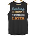 Cooking Now Minimal Socializing Introvert Vintage Unisex Tank Top