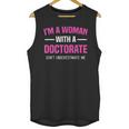 Doctoral Degree Graduation Woman With a Doctorate Unisex Tank Top