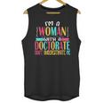 Doctorate Degree PhD Graduation PsyD Woman EdD Psychology Unisex Tank Top