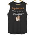 Dog-Trovert Shih Tzu Humor Definition Introvert Unisex Tank Top