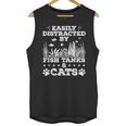 Easily Distracted By Fish Tanks And Cats Lover Introvert Unisex Tank Top Easily Distracted By Fish Tanks And Cats Lover Introvert Unisex Tank Top