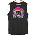Ew Cat Misanthrope Introvert Synthwave 80s Unisex Tank Top Ew Cat Misanthrope Introvert Synthwave 80s Unisex Tank Top