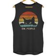 Ew People Retro Cat Cat Lover Introvert Unisex Tank Top