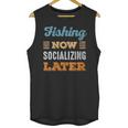 Fishing Now Minimal Socializing Introvert Vintage Unisex Tank Top Fishing Now Minimal Socializing Introvert Vintage Unisex Tank Top
