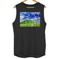Frutiger Aero Dolphin Meadow Aesthetic Y2k 2000s Ironic Unisex Tank Top