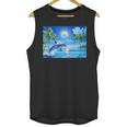 Frutiger Aero Dolphin Sunset Ocean With Palm Trees Y2k Unisex Tank Top Frutiger Aero Dolphin Sunset Ocean With Palm Trees Y2k Unisex Tank Top
