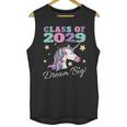 Girls Class Of 2029 Magical Unicorn Graduation Cap Unisex Tank Top