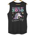 Girls Class Of 2030 Magical Unicorn Graduation Cap Unisex Tank Top