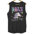 Girls Class Of 2041 Magical Unicorn Graduation Cap Unisex Tank Top