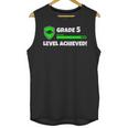 Grade 5 Level Achieved Video Gamer 5th Grade Graduation Unisex Tank Top
