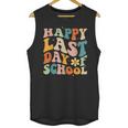Happy Last Day Of School Groovy Teacher Student Graduation Unisex Tank Top