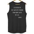 Introvert Cat Lover Quote Humor Social Introversion Unisex Tank Top