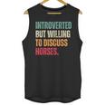 Introvert Cute Horse Lover Horse Riding Equestrian Unisex Tank Top