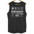 Introvert Label Signs Unisex Tank Top Introvert Label Signs Unisex Tank Top