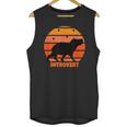 Introvert Retro Sunset Capybara Tee Unisex Tank Top Introvert Retro Sunset Capybara Tee Unisex Tank Top