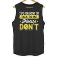 Introvert Tips On How To Talk To Me Please Don't Antisocial Unisex Tank Top Introvert Tips On How To Talk To Me Please Don't Antisocial Unisex Tank Top