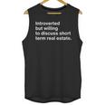 Introverted Person Short Term Real Estate Market Unisex Tank Top Introverted Person Short Term Real Estate Market Unisex Tank Top