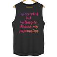 Introverted Willing To Discuss Paperanian Introvert Unisex Tank Top Introverted Willing To Discuss Paperanian Introvert Unisex Tank Top