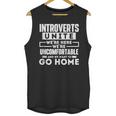 Introverts Unite Quiet Observer Introverted Antisocial Unisex Tank Top