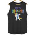 Kids Dabbing Unicorn Kindergarten Graduation See Ya Unisex Tank Top