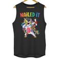 Kids Kindergarten Graduation Shirt Unicorn Graduate Nailed It Unisex Tank Top